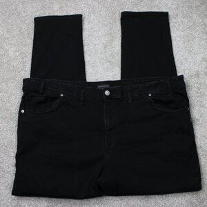 Silver Jeans Mens 50x34 Black Machray Cotton/Poly/Viscose Stretch 5-Pocket Denim